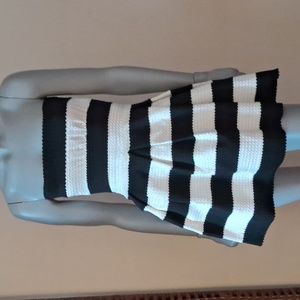 Solid Paneled Elastic Dress